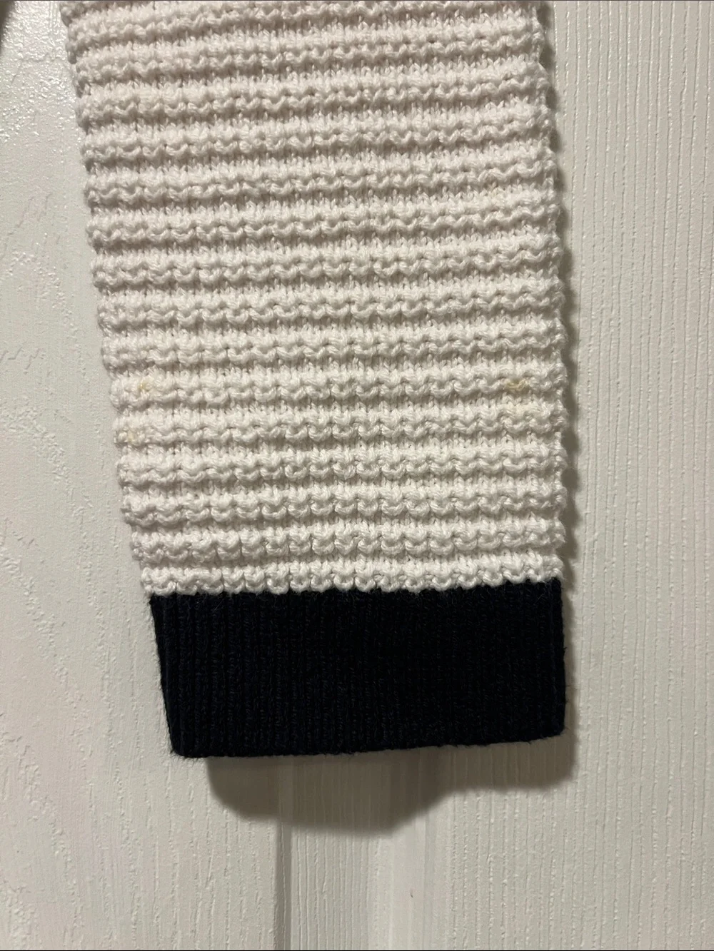 Abercrombie Kids Cropped Cream and Black Knit Cardigan Sweater 11/12